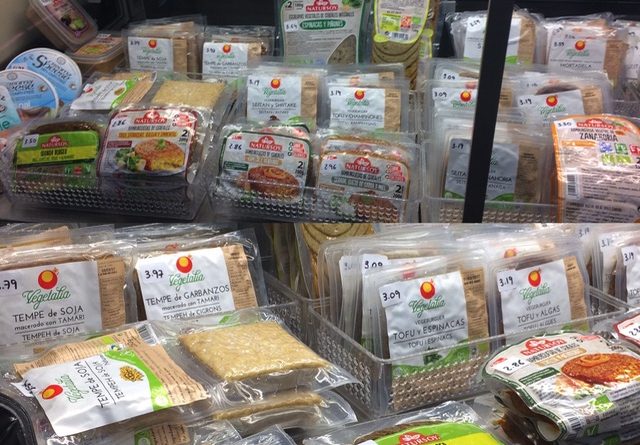 The vegetarian burgers
